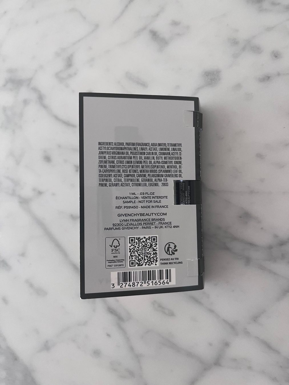 Givenchy Profumi & Eau de Toilette: Givenchy Gentleman Society Eau de Parfum Sample – Nuovo e nell'imballaggio originale da Wetzikon ZH venduto da MW.S 2
