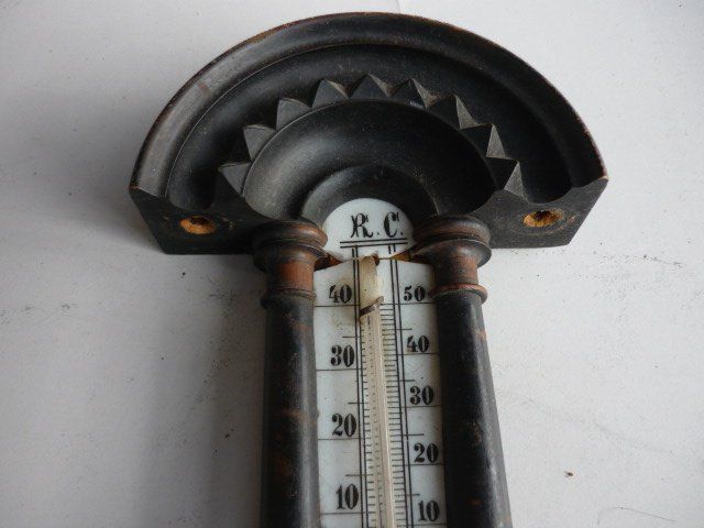 Altri elettrodomestici e apparecchi d’epoca: Barometer Thermometer R.C. antik Holz – Difettoso da Belp venduto da Isuzu 2