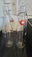 2 Glasflaschen 26cm 1/2 Lt