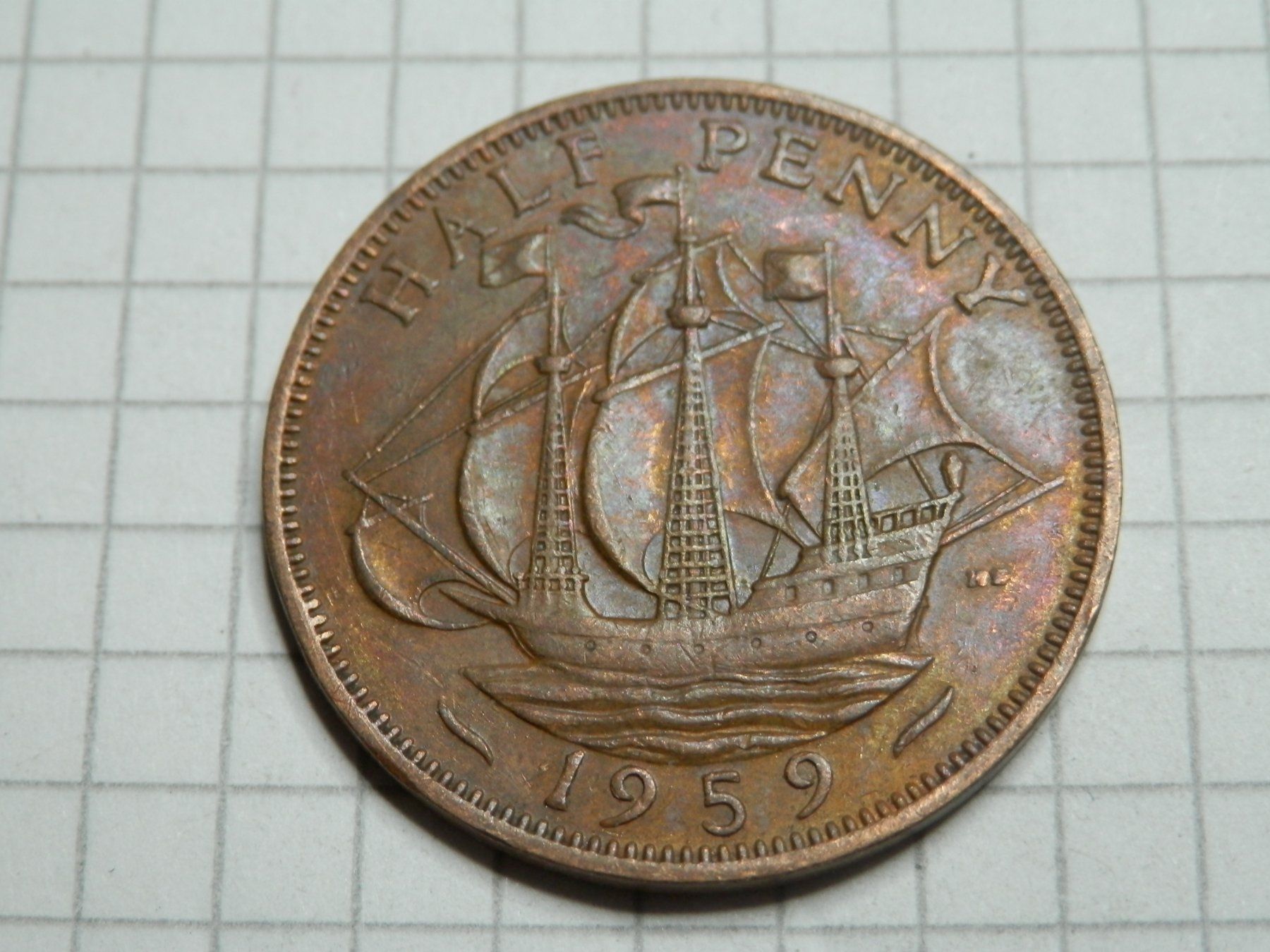 Tutti le monete: Großbritannien ½ Penny, 1959 – Usato da Weiach venduto da weiach81 1