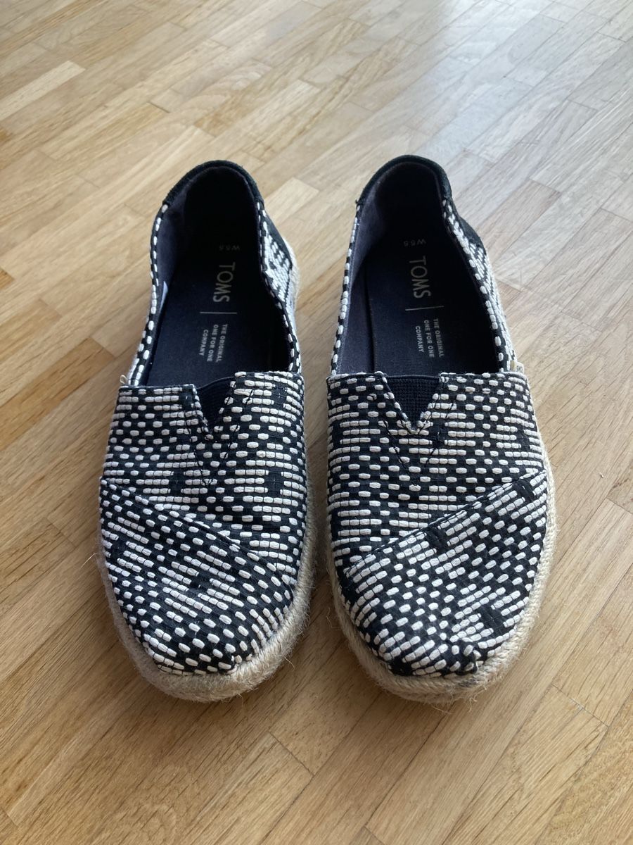 Toms Scarpe da donna: Toms Espadrilles, blau/creme, Gr. 36 – Usato da Schlieren venduto da cotopaxi06