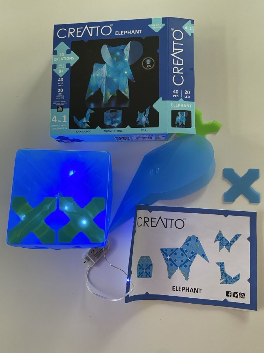 Puzzle: Creatto Elephant 3D Steckpuzzle mit LED – Usato da Luzern venduto da Nordischkind