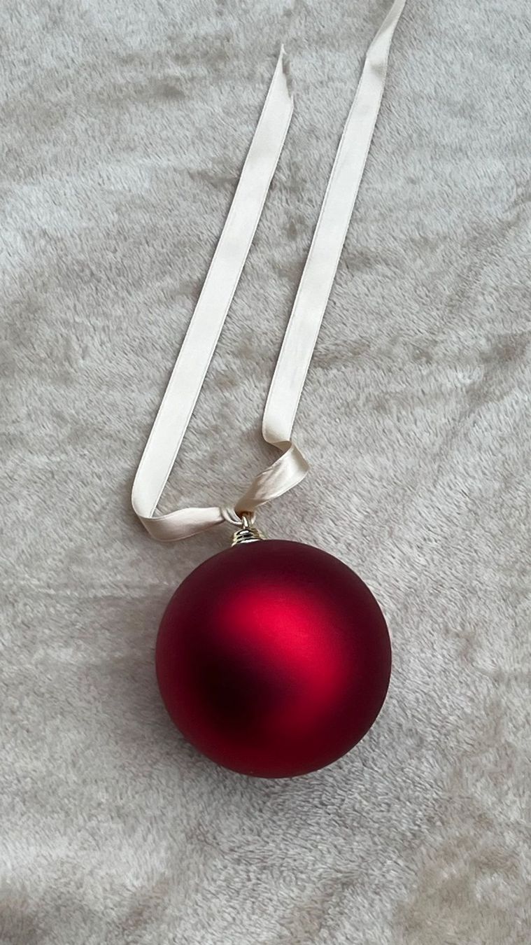 Toutes les décorations: rote Christbaumkugel matt mit Satinband – Neuf (Voir description) à Schübelbach par Dolly990_2