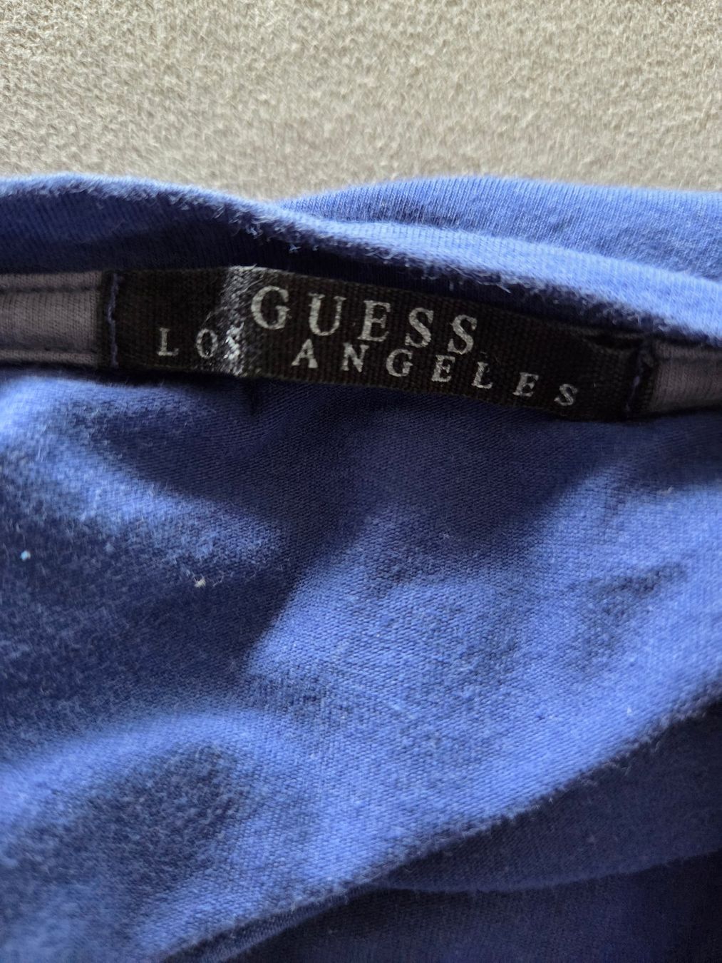 Guess T-shirt: Guess Longsleeve S blau | 93% Baumwolle | 7% Elastan – Usato da Rothenburg venduto da RaphiS549 3
