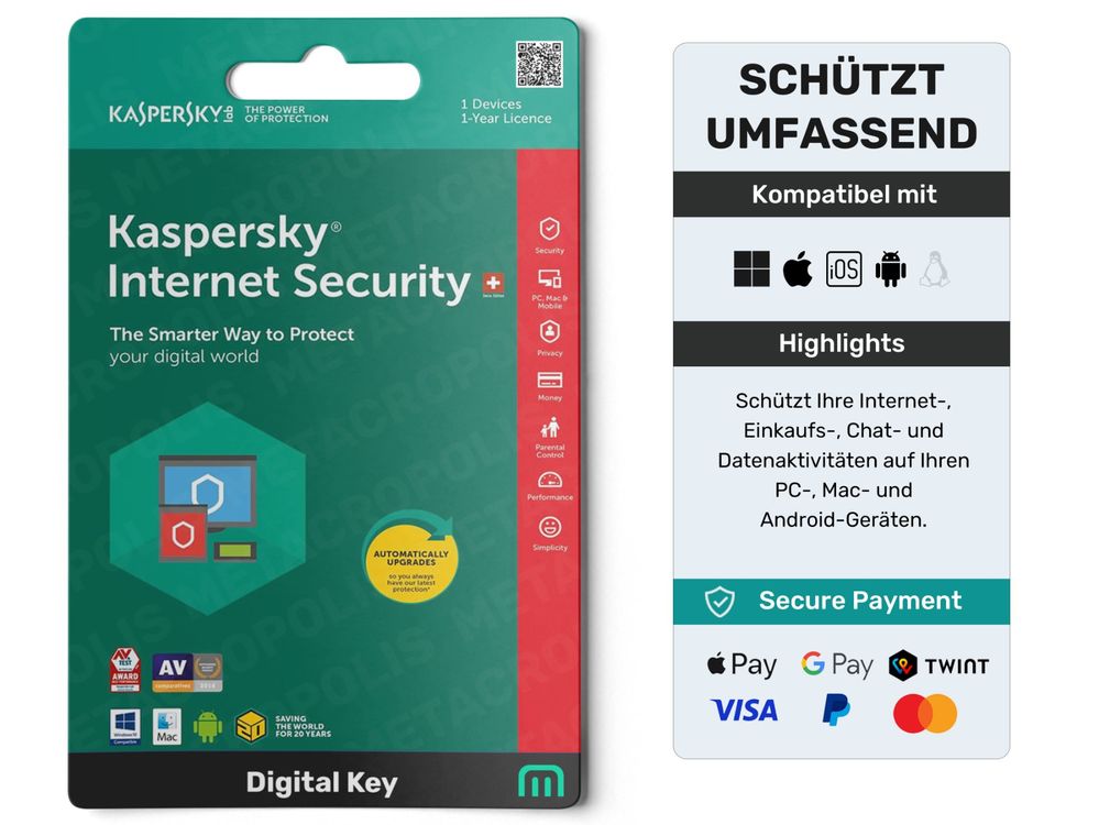 Kaspersky Internet Security [ 1 Device | 12 Monate | NEU ] | Kaufen auf ...