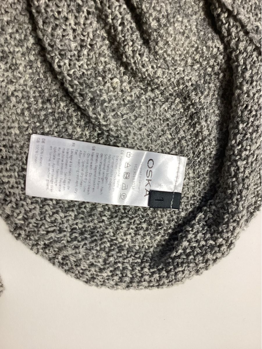 Oska Maglioni & Felpe: OSKA Leinenpullover, Grau Melange, Grösse 1, – Usato da Lenzburg venduto da dbr_hf8w 2