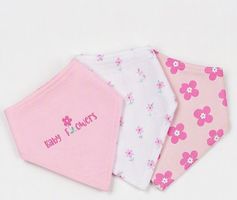 Baby Dreieckstücher Lätzchen 3er Set 100% Baumwolle
