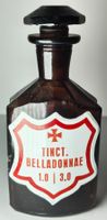 Apothekerflasche BELLADONNAE Um 1930 14cm