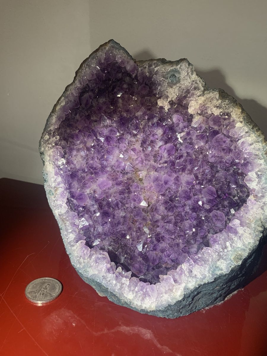 Minerali & Pietre curative: Wunderschöne Amethystdruse, Top Zustand, Winter Deko! – Nuovo (secondo la descrizione) da Würenlos venduto da jam_mv8g 3
