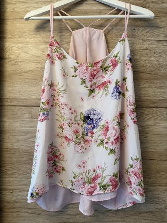 Sommerliches Blümchen Top, Grösse L, neuwertig