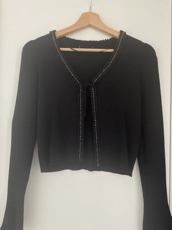 Schwarze Strickjacke, Top Zustand, Gr. S