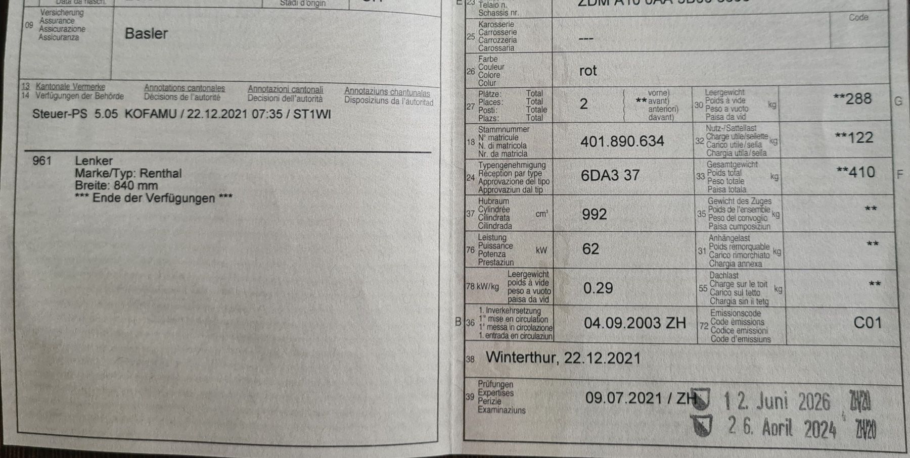 Ducati Touring: Ducati Multistrada 1000 DS – Gebraucht aus Andelfingen von Mguzzi 9