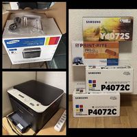 Samsung CLX3185 Laser Farbdrucker + CLT-P4072C Toner