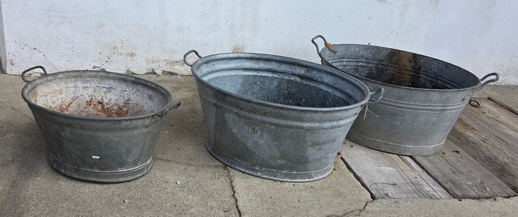 Toutes les décorations: Zink- Wanne / Zuber 3er-Set – D'occasion à Kirchdorf AG par hallobox