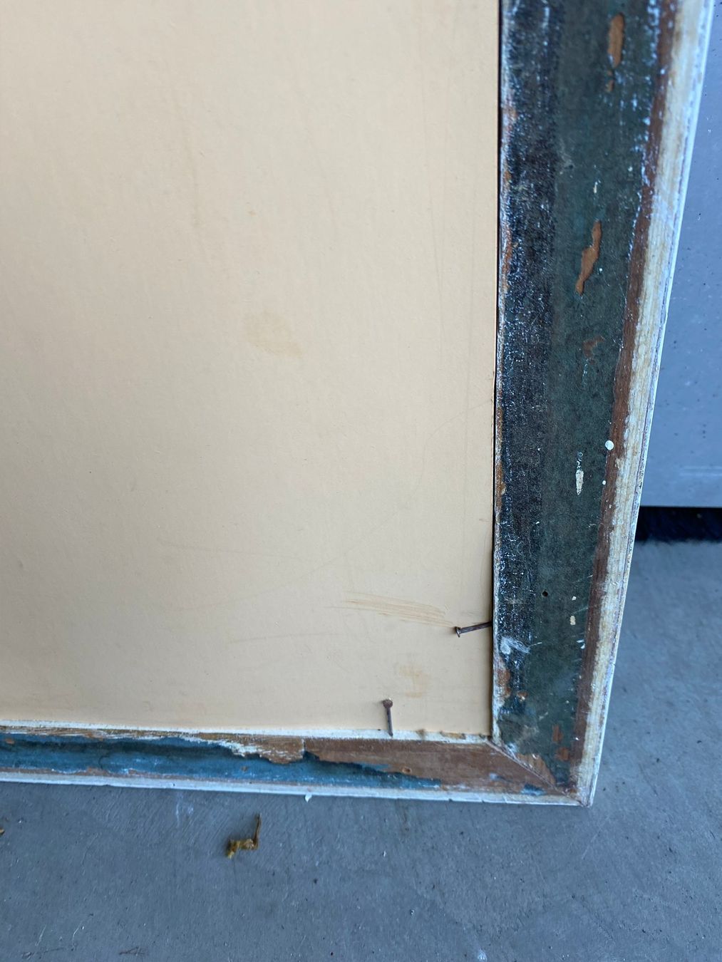 Gemälde: EXCLUSIVES BILD MIT EIERSCHALENFARBIGEM RAHMEN – Gebraucht aus thierachern von Styl 4