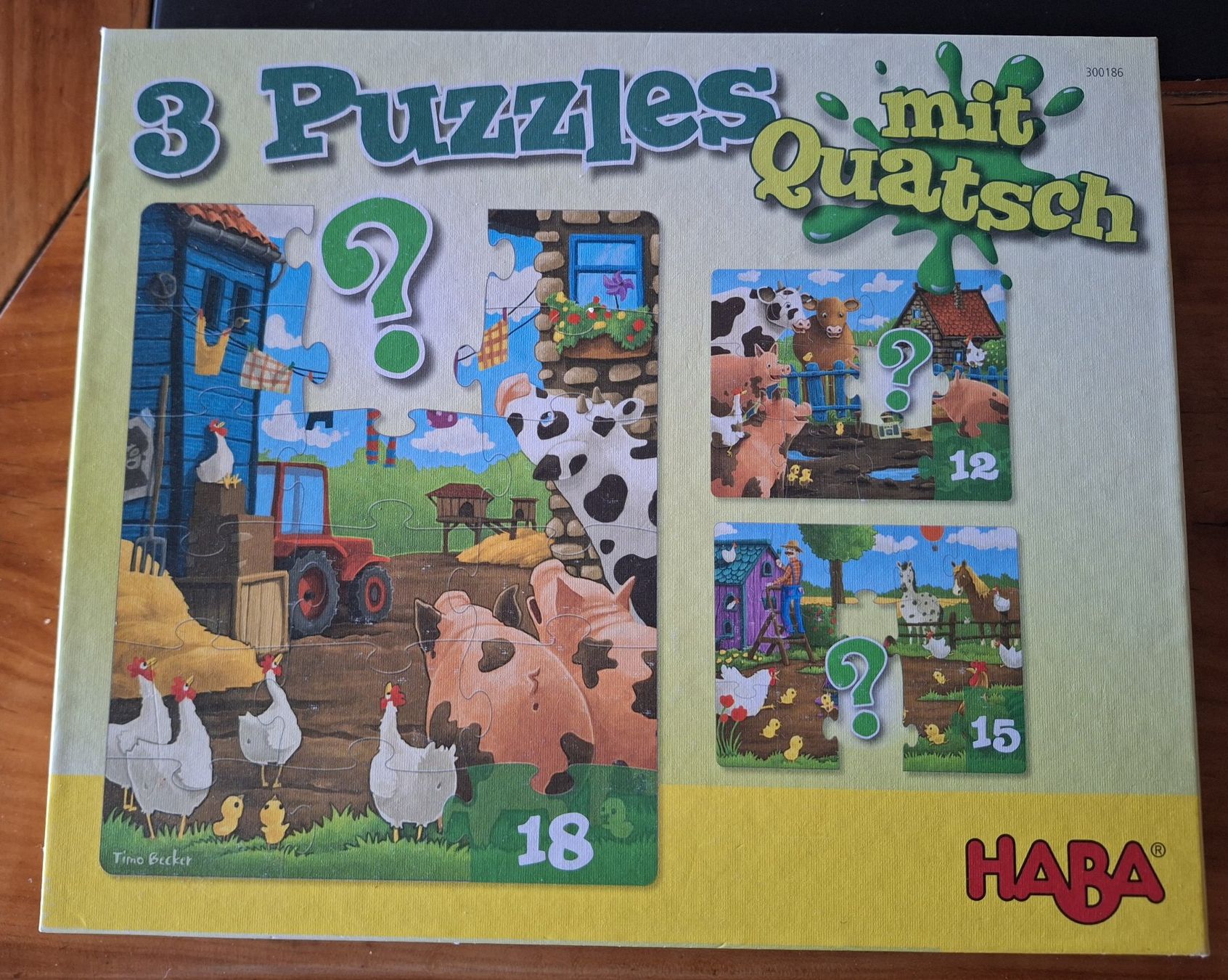 Haba Puzzle: 3 Puzzles "Bauernhof" für Klienkinder – Usato da Willerzell venduto da kut_m7hh