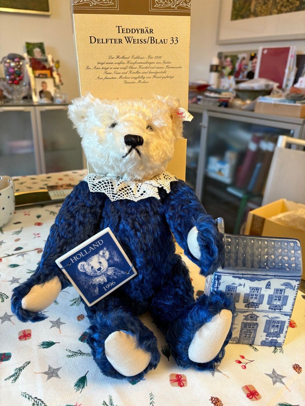 Steiff Giocattoli: Steiff Holland Bear "Delfter weiss/blau" – Nuovo (secondo la descrizione) da Zürich venduto da marlen.oehler 1