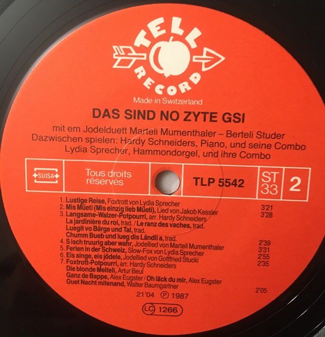 Dischi in vinile: Jodelduett Marteli Mumenthaler / Berteli Studer (LP) – Usato da Grüningen venduto da azulmarron 3