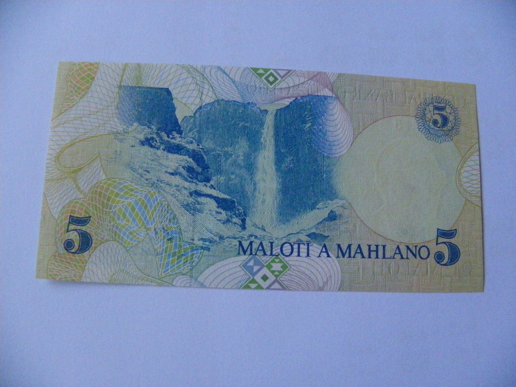 Banknoten: Lesotho 5 Maloti 1989, P-10a, UNC – Neu (gemäss Beschreibung) aus Untersiggenthal von Gas61 1