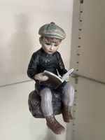 Nao Boy Reading Figurine 1096 Denmark 1960s Vintage Ceramic 