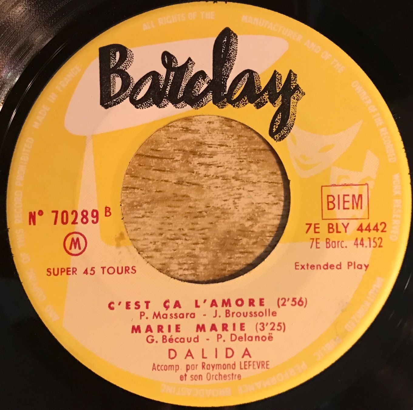 Vinyles: DALIDA - NE JOUE PAS – D'occasion à Bussigny par vinyl-pas-cher 3