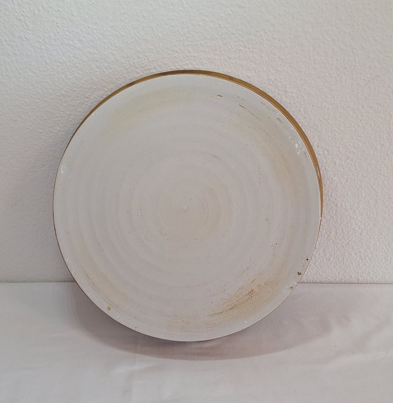 Untersetzer: 1 Keramik Blumenuntersetzer 38 cm sandfarben – Neu (gemäss Beschreibung) aus Bergdietikon von Zozo 2