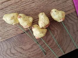 5er Set  Huhn Hühner Bibeli Frühling Ostern Hahn Hase Hühner