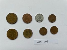 8 Münzen aus Deutschland 1950-1982