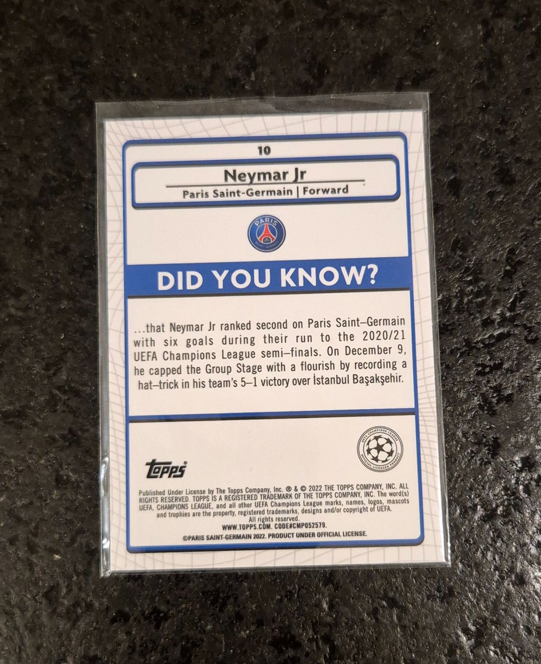 Topps Carte collezionabili: Neymar Jr. - PSG - Topps – Nuovo (secondo la descrizione) da Burg AG venduto da Danoe 1