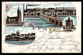 Litho Basel, Spalen-Thor, Münster, Rhei