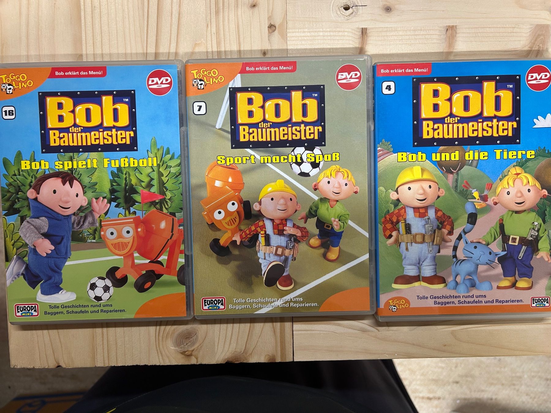 Tutti i DVDs: 3 Bob der Baumeister DVDs – Usato da Bassersdorf venduto da Winti8406