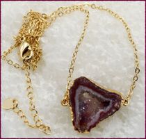 ♛ Achat Druse Anhänger mit Kette