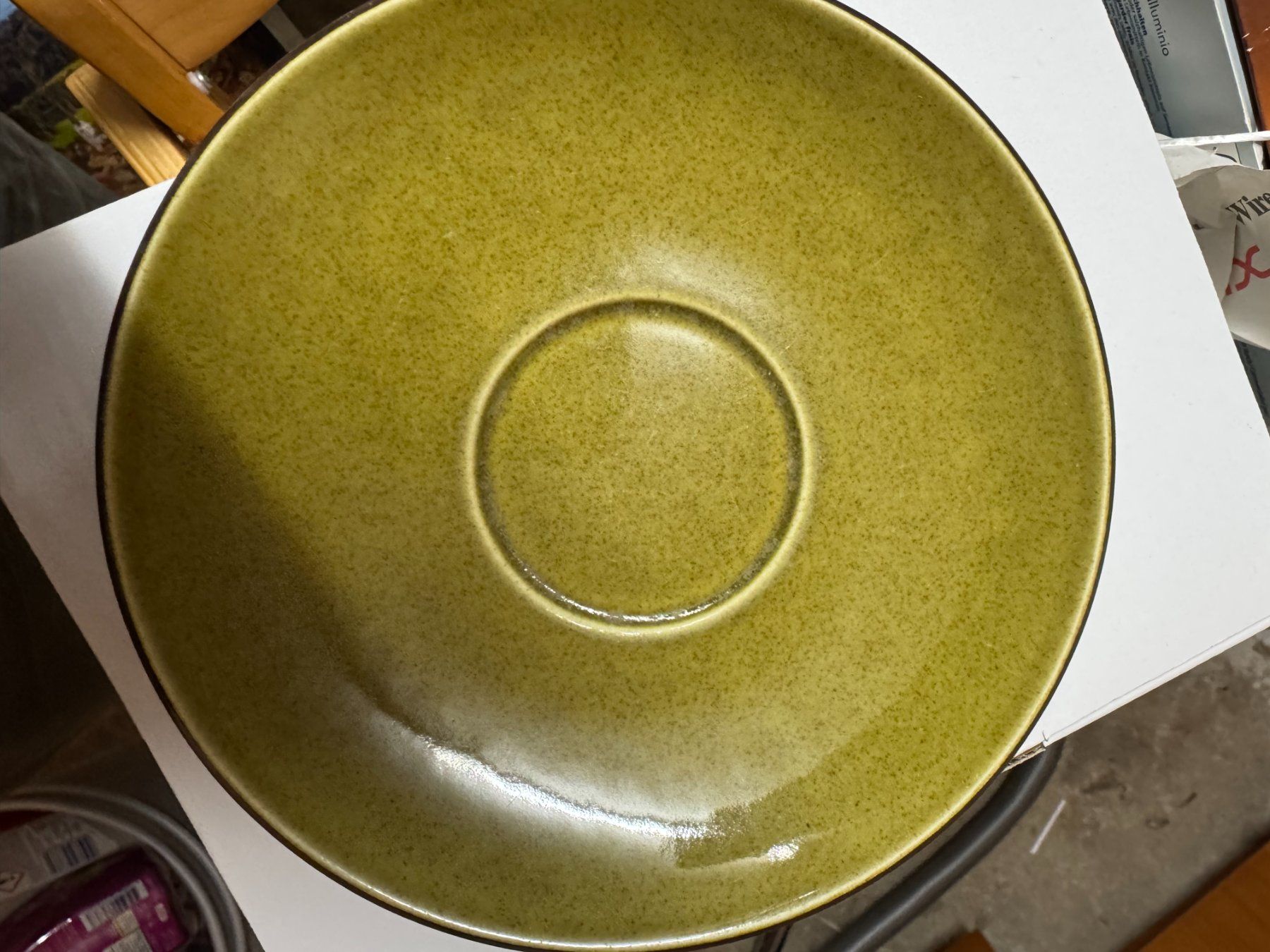 Rössler Assiettes: Rössler Untertasse Olive – D'occasion à Saas-Balen par kircin