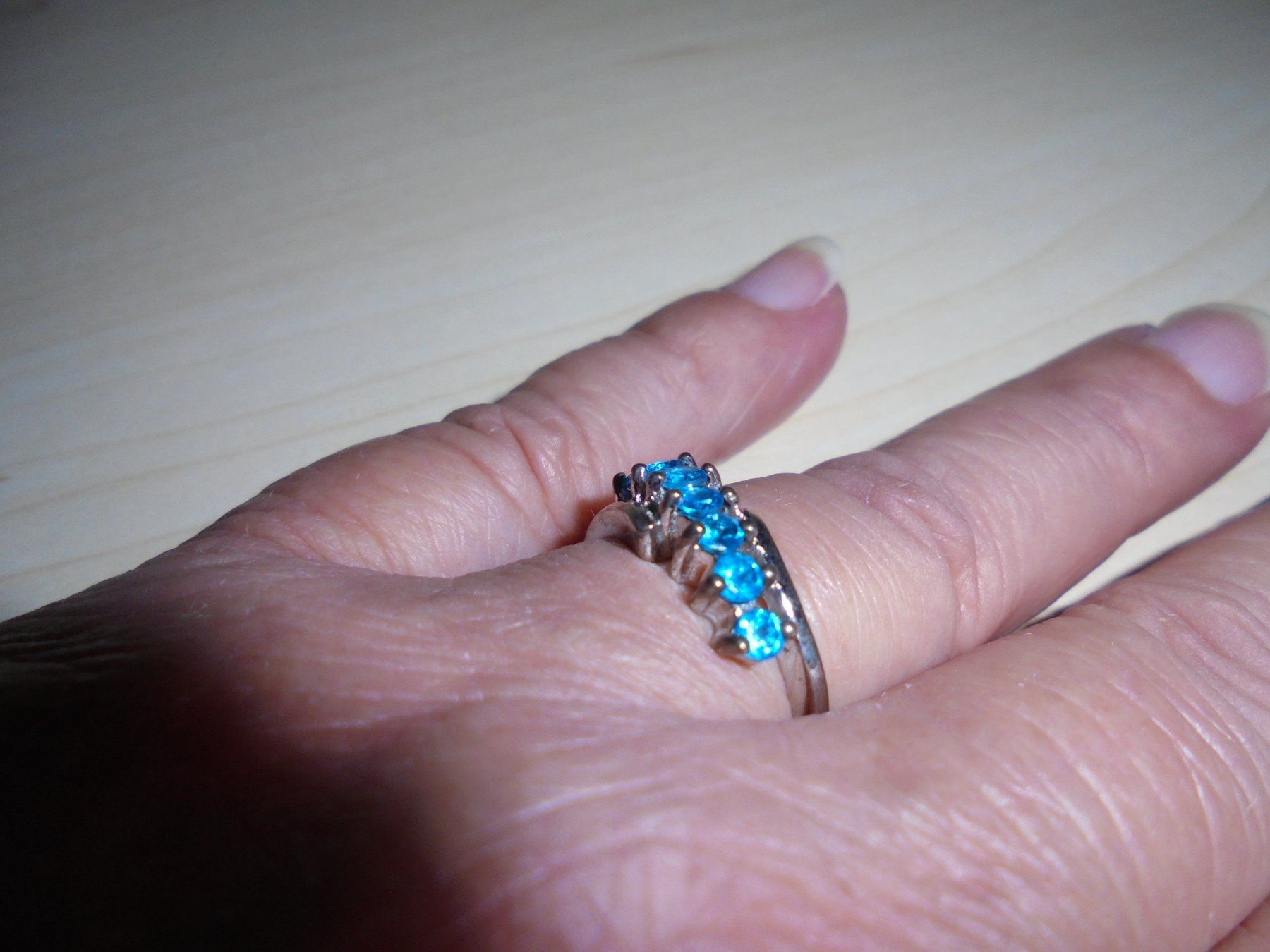 Ringe: Echtschmuck: Neonblauer Apatit-Silberring 53 Zertifikat – Neu (gemäss Beschreibung) aus Zuchwil von maumauchi 7