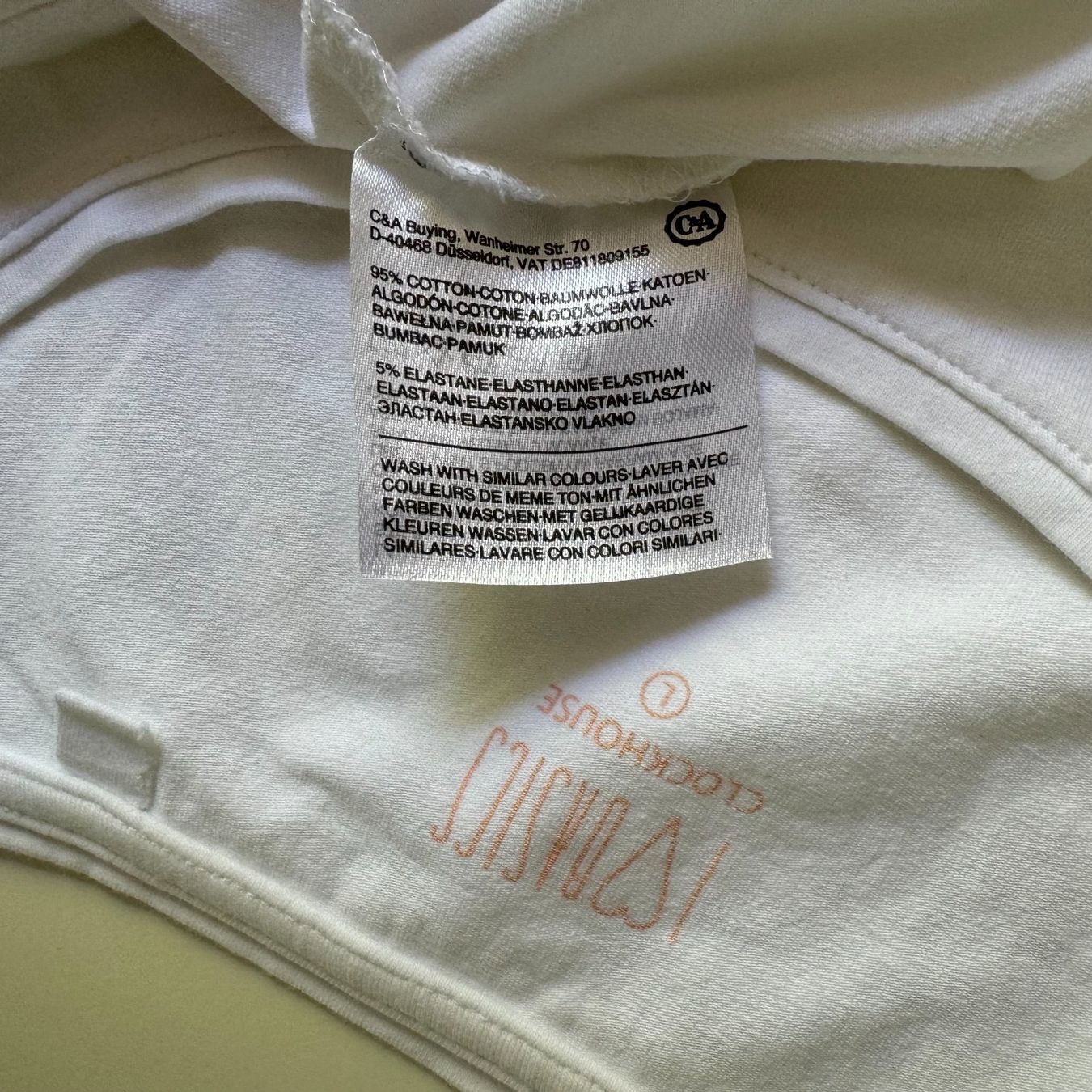 C&A Camicette, T-shirt & Top: T-shirt basic blanc – Clockhouse C&A – Usato da Genève venduto da Reveur 3