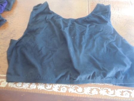 Bustier schwarz Gr. 56/58 Baumwolle