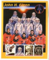 Block "Raumfahrt. John Glenn". Antigua und Barbuda