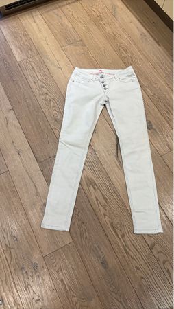 Damen Buena Vista Jeans,Grösse M/38 Hellgrau/Stretch