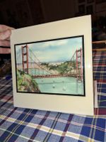 Golden Gate Bridge Fliese von Ellie Marshall Artile
