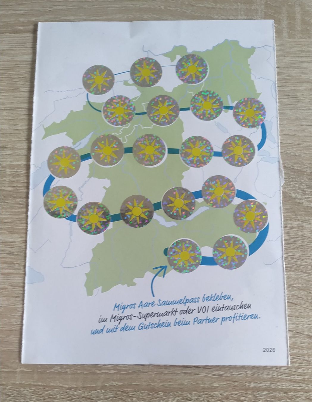 Migros Raccolte di bollini & punti: Volle-Migro-Karte mit 20 Klebern – Usato da Biel/Bienne venduto da Ruediw