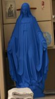Statua Madonna blu vintage decorazione casa