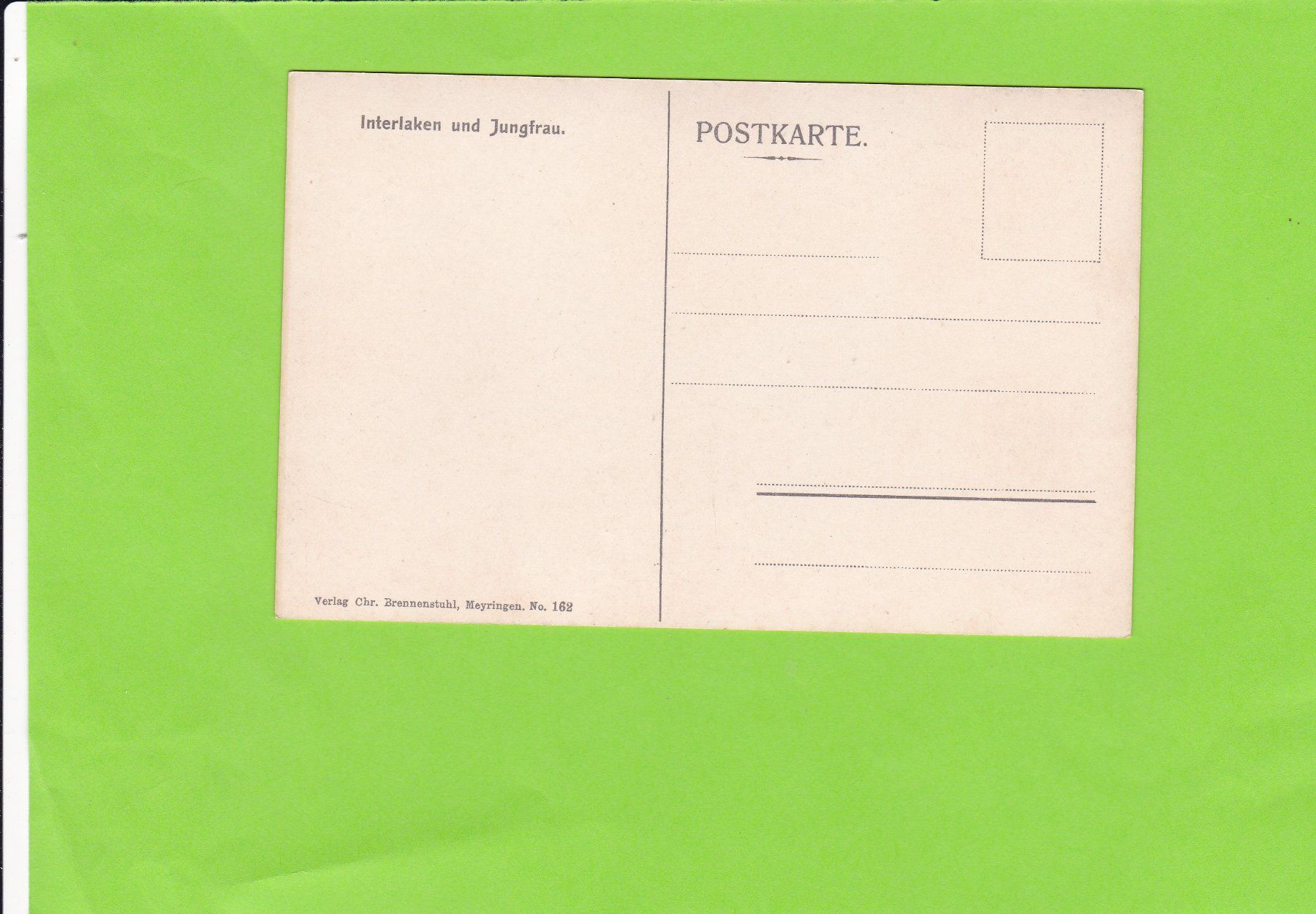 Cartoline postali: Interlaken – Usato da St. Peterzell venduto da neckertal 1