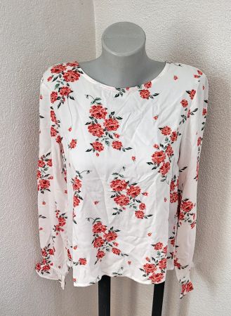 Bluse Shirt geblümt Gr. 36 - wie neu Knöpfe hinten