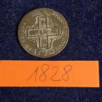 Schweiz Münze: Kanton Waadt, 1828, 1 Batz..