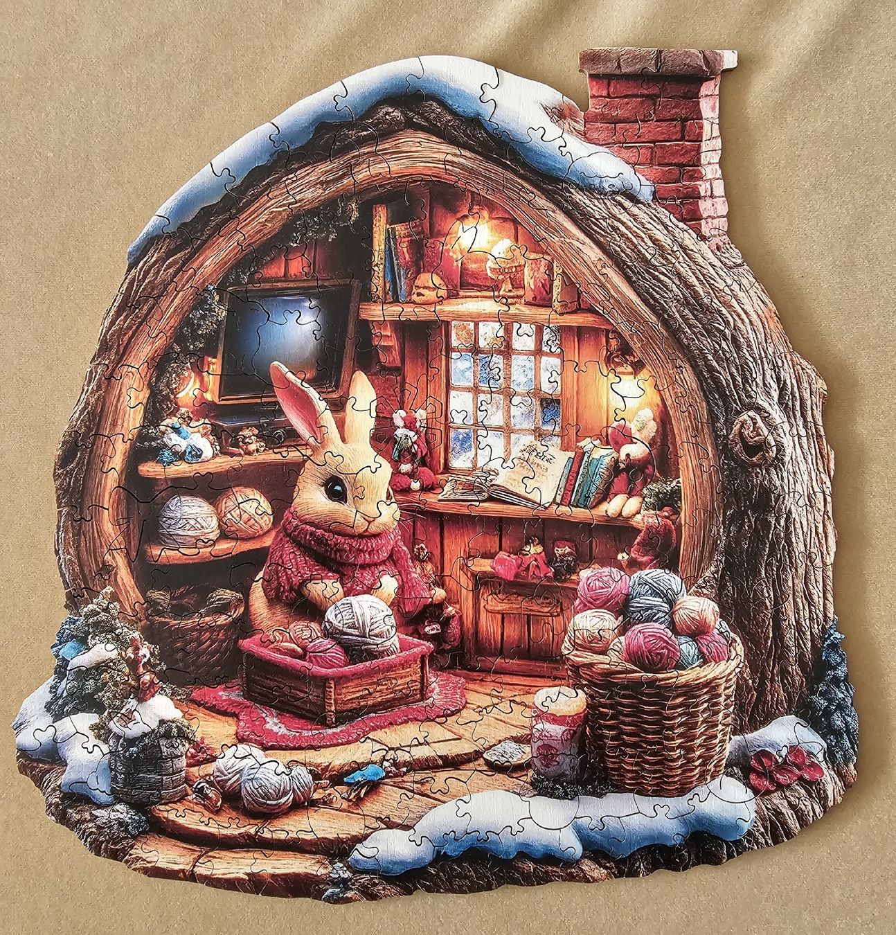 Puzzle: Süsses Holzpuzzle "Hase" Grösse A3 – Nuovo (secondo la descrizione) da Bütschwil venduto da Taranabo
