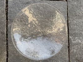 Schale aus dickwandigem Glas Hergiswil? , handgemacht