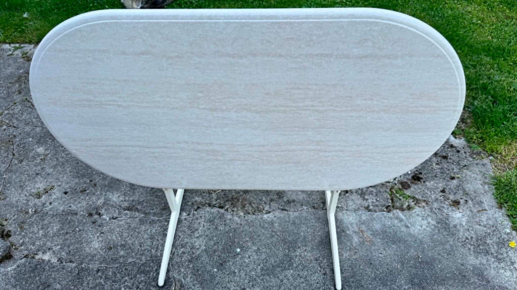 Set di tavolo e panche: Gartentisch von Mazuvo, mit Stühlen – Usato da Schönenberg an der Thur venduto da ottawa06 2
