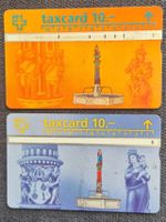 2x PTT Taxcard 10.- sehr bkannte Brunnen