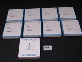 9x Whatman Filterpapier Rundfilter 90mm 597 NEU & OVP
