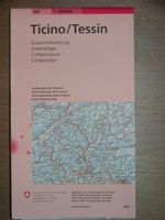 Landeskarte Ticino / Tessin 1:100'000 swisstopo